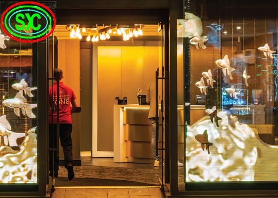 G3.91-7.82 Прозрачный светодиодный экран водонепроницаемый IP43 и легкий шкаф для легкой установки