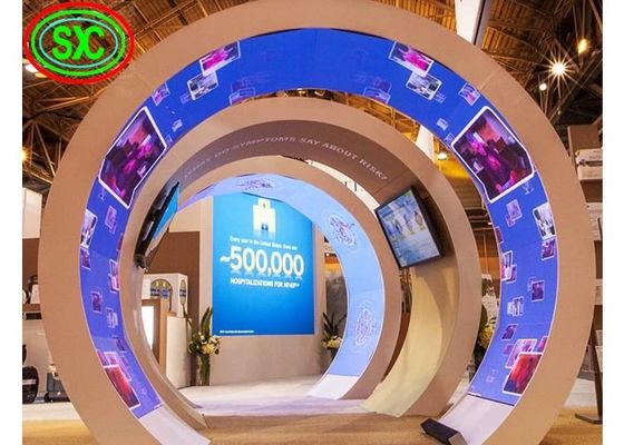 Хорошая цена Устойчивый гибкий гибкий пленка набор светодиодный экран реклама видео стены SMD2525 1R1G1B вывеска панель онлайн