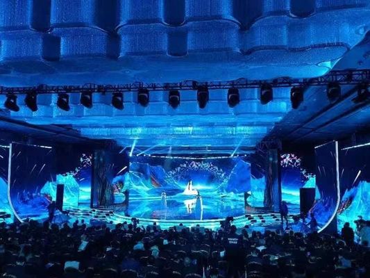 Приведенные арендные высокого разрешения крытые показывают стену рекламы 3.91mm видео-