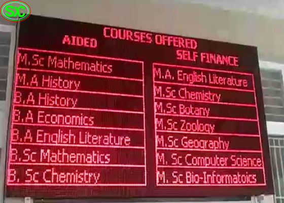 П10 делают одиночный красный приведенный цвет водостойким рекламирующ экран дисплея, экран приведенный ТВ