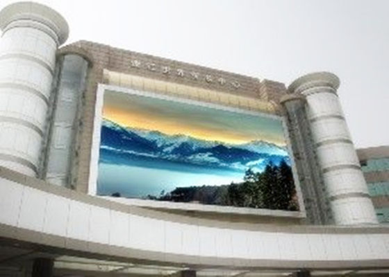 P10 Внешний светодиодный дисплей 10 мм Пиксельная высота IP65 водонепроницаемая