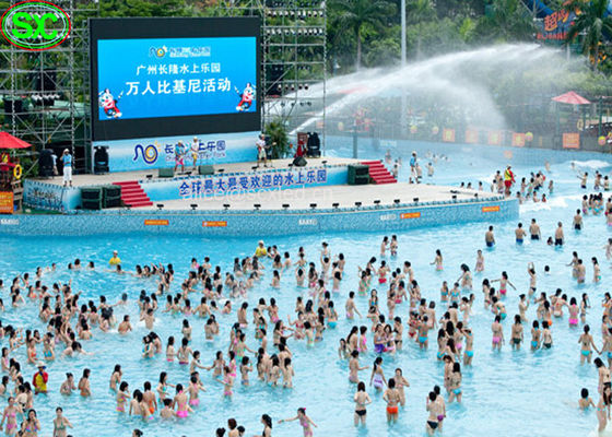 Дисплей СИД P10mm RGB на открытом воздухе с IP65 водоустойчивым на водном бассейне IP65