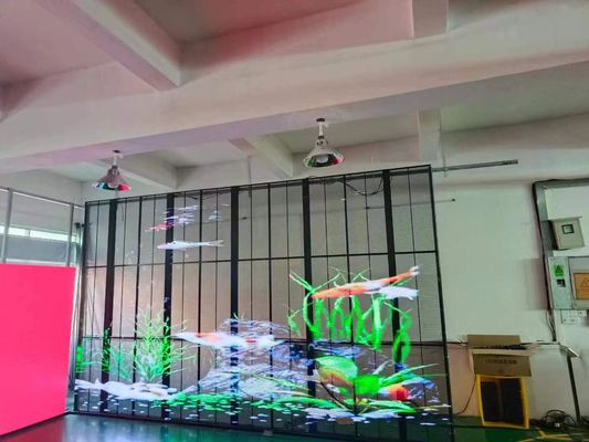 6.2kg Масса шкафа P3.91-7.82 Прозрачная светодиодная видеостенка с настраиваемыми опциями