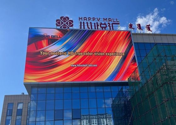 Хорошая цена Реклама Внешний полноцветный светодиодный дисплей P8 Фиксированный водонепроницаемый IP65 1/16 Мод сканирования онлайн