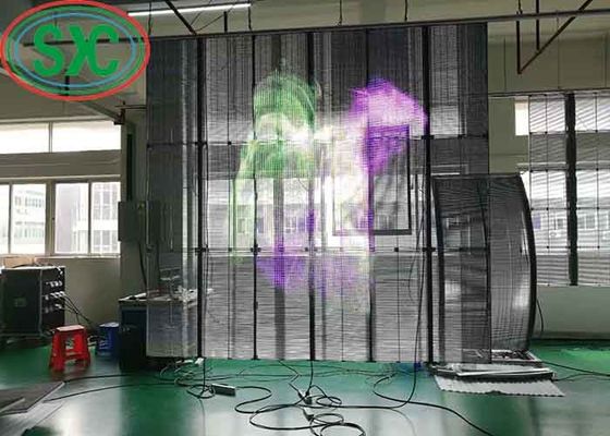 Хорошая цена AC100-240V 60Hz Вход прозрачный светодиодный дисплей для рекламы в помещениях онлайн
