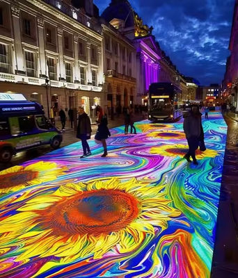 Потребление энергии 20 Вт P 3.91 Led Dance Floor Улучшите свое мероприятие с интерактивным LED-полом