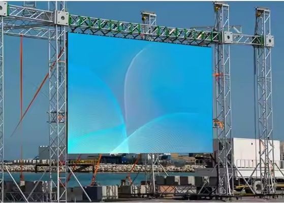 Хорошая цена Наружный полноцветный светодиодный дисплей P8 фиксированный водонепроницаемый IP65 1/16 режим сканирования онлайн