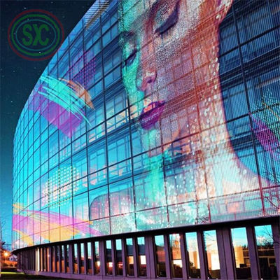 6.2kg вес шкафа Прозрачный светодиодный экран для требований клиента