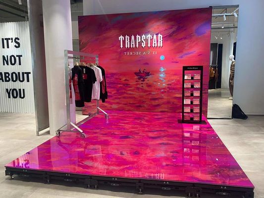 Светодиодный танцпол с длительным сроком службы, RGB-цветом и системой управления DMX512