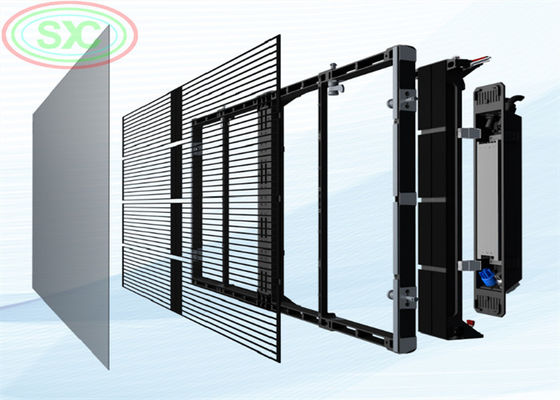 Длительный срок службы в 50 000 часов для светодиодного прозрачного дисплея, подходящего для строительства и интерактивных медиа