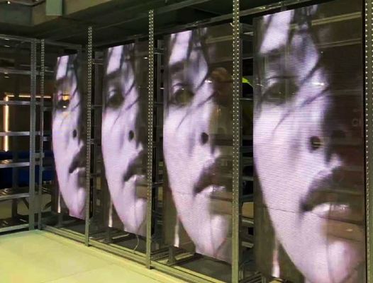 Хорошая цена 6,2 кг вес шкафа прозрачный светодиодный экран IP43 водонепроницаемый, предназначенный для четких и долговечных прозрачных рекламных панелей Онлайн