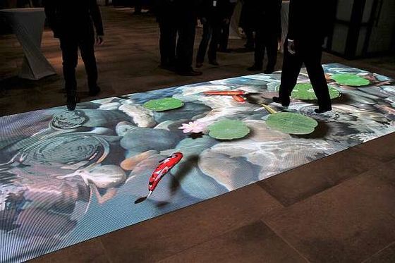 220V напряжение LED танцевальный пол с системой управления DMX512 и 3840hz/s скорость обновления