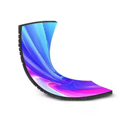 Наружный 360-градусный цилиндр светодиодный дисплей колонна кривая экрана рекламный щит