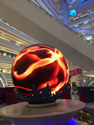 Светодиодный экран сферы для обслуживания спереди для отображения видео/текста/изображений