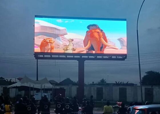 водонепроницаемый задний служебный открытый шкаф p10 наружного полноцветного светодиодного экрана