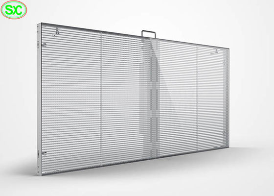 П10 рекламируя дисплей окна прозрачного видео- стеклянного экрана прозрачный