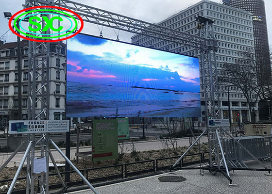 Хорошая цена Дисплей СИД шкафа P3.91 500x500mm полного цвета на открытом воздухе арендный онлайн