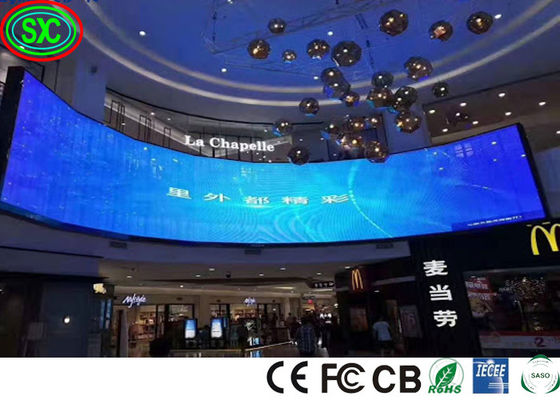 Хорошая цена Внутренний 1100cd/M2 P3.91 Изогнутый экранированный экранированный экран 240W/M2 онлайн