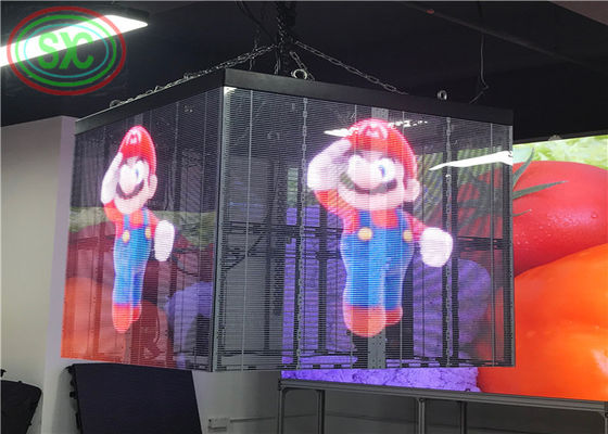 1R1G1B Прозрачный светодиодный дисплей IP43 62500 точек/кв.м. Гарантия 3 года