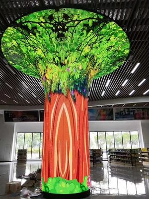 Изогнутое СИД этапа яркости P4.81 6500cd экранирует шкаф 1R1G1B 500mm*500mm, 3840hz обновленный тариф, contorl Novastar