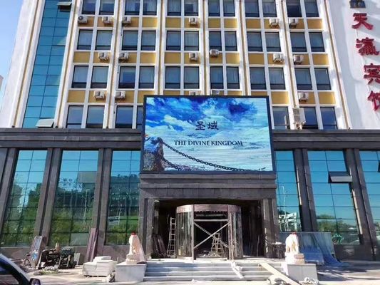 Хорошая цена Яркий уличный полноцветный светодиодный дисплей P10 с частотой обновления 3840 Гц и кабинетом 960x960 мм Онлайн