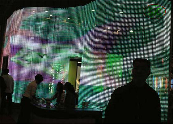 Хорошая цена Коммерчески экран дисплея СИД занавеса RGB центра с 30mA DV 5V P25 онлайн