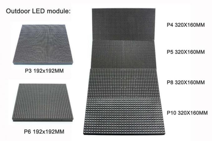 Наружный полноцветный большой светодиодный экран высокой яркости P5 640 * 640 мм 0